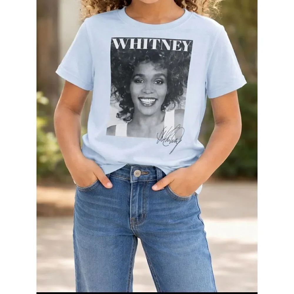 Abercrombie & Fitch Kids Whitney Houston Blue T-Shirt - Size 7/8